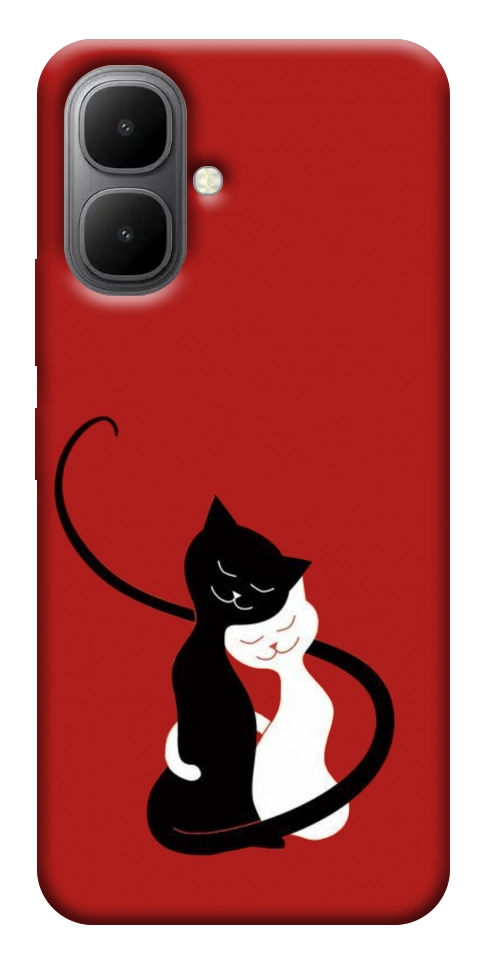 Чохол Закохані коти для Infinix Smart 10