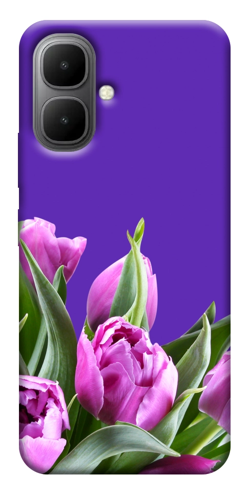 Чохол Тюльпани для Infinix Smart 10