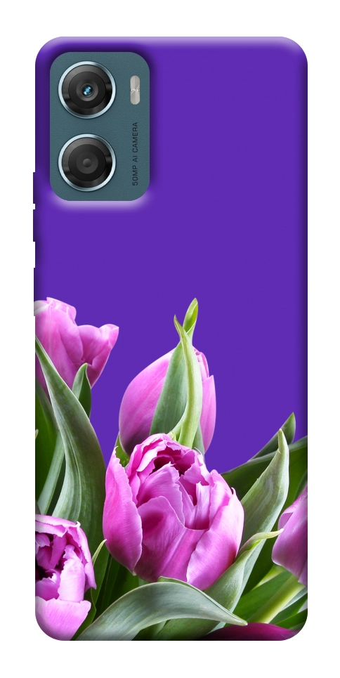 Чехол Тюльпаны для Motorola Moto G06