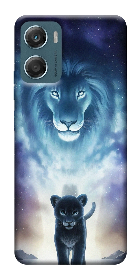 Чехол Львы для Motorola Moto G06