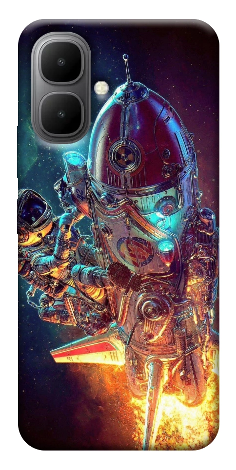 Чехол Космический корабль для Infinix Smart 10