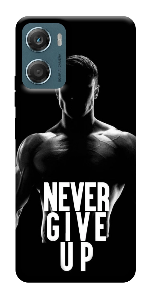 Чехол Never give up для Motorola Moto G06