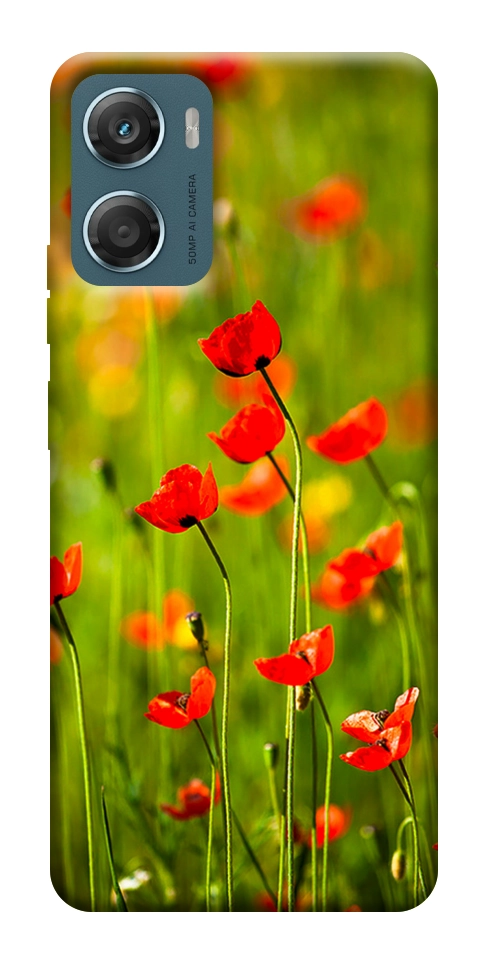 Чехол Маковое поле для Motorola Moto G06