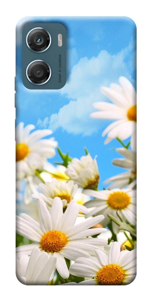 Чехол Ромашковое поле для Motorola Moto G06