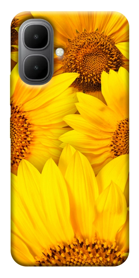 Чехол Букет подсолнухов для Infinix Smart 10