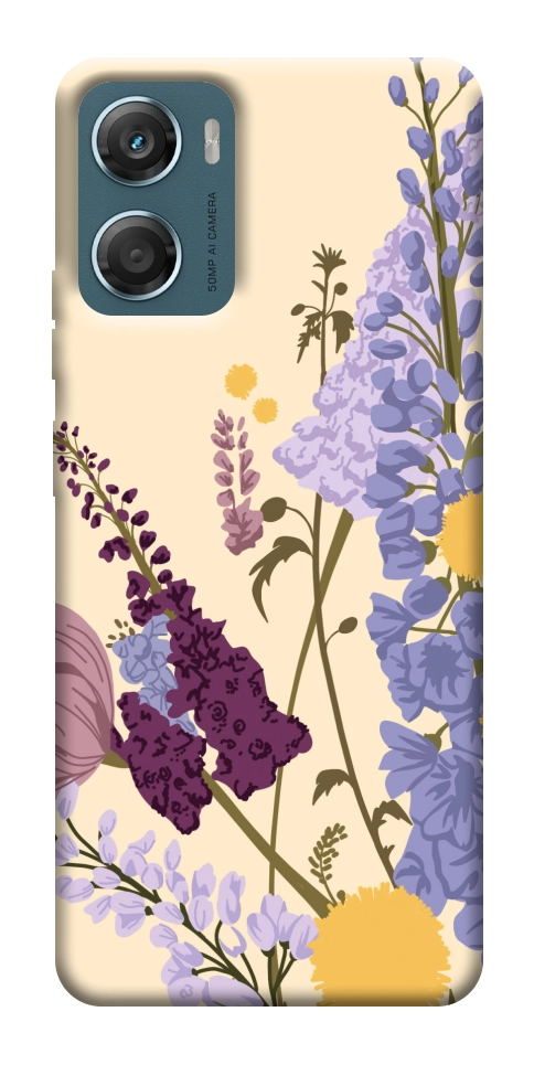Чехол Flowers art для Motorola Moto G06