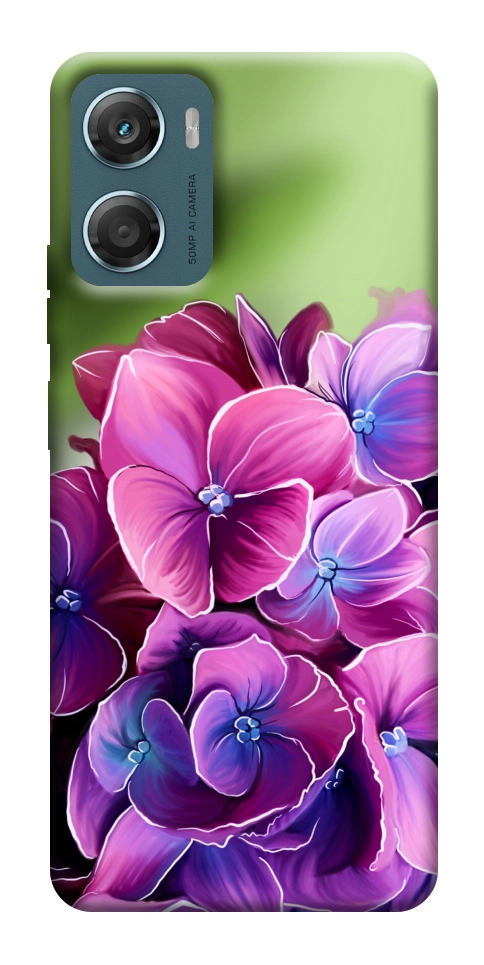 Чехол Кружевная гортензия для Motorola Moto G06