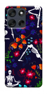 Чехол Yoga skeletons для Motorola Moto G56 5G