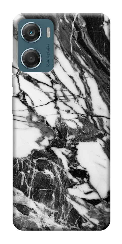 Чехол Calacatta black marble для Motorola Moto G06