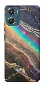 Чехол Радужный мрамор для Motorola Moto G06