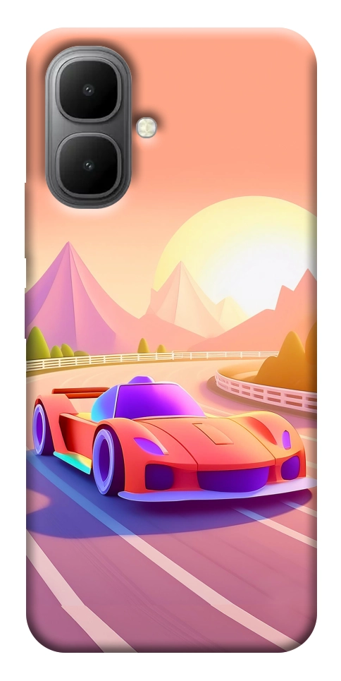 Чехол Машинка на закате для Infinix Smart 10