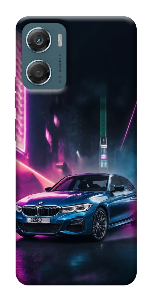 Чехол Неоновое BMW для Motorola Moto G06