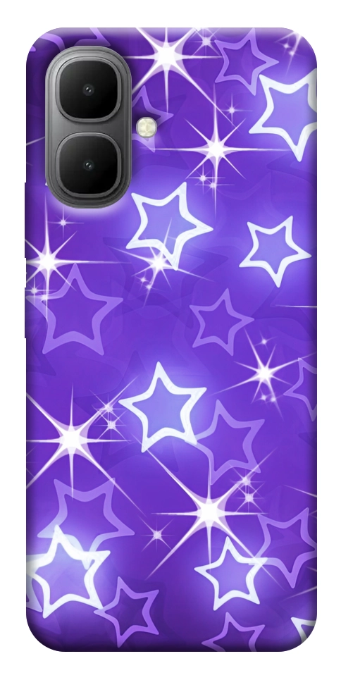 Чехол Purple sparkles для Infinix Smart 10