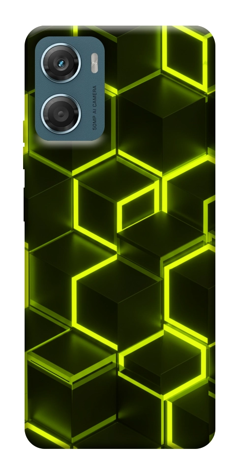 Чехол Neon hexagon для Motorola Moto G06