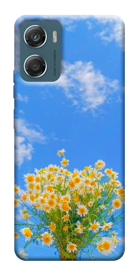 Чехол Sky flowers для Motorola Moto G06