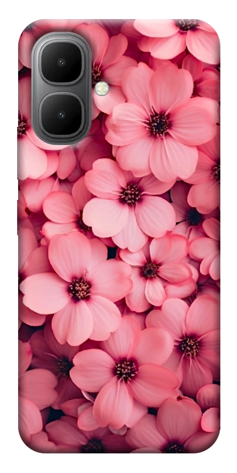 Чехол Pink flowers для Infinix Smart 10
