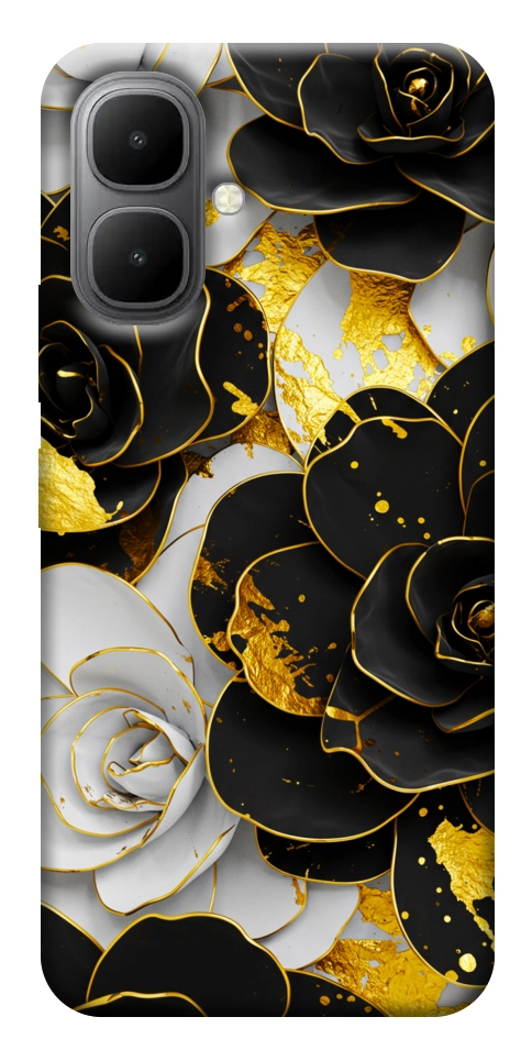 Чехол Flower black-white для Infinix Smart 10