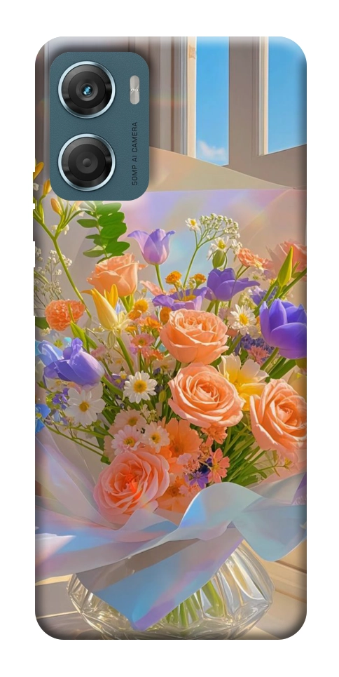 Чехол Яркий букет для Motorola Moto G06