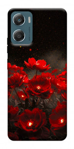 Чехол Burning flowers для Motorola Moto G06