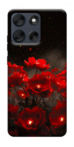 Чехол Burning flowers для Motorola Moto G56 5G