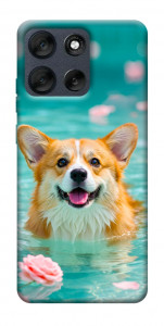 Чехол Swimming corgi для Motorola Moto G56 5G