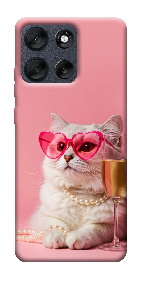 Чехол Pinky cat для Motorola Moto G56 5G