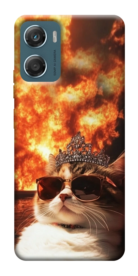 Чехол Cat explosion для Motorola Moto G06