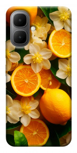 Чехол Лимоны и цветы для Infinix Smart 10
