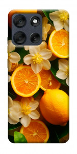 Чехол Лимоны и цветы для Motorola Moto G56 5G