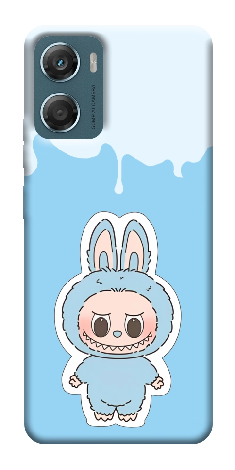 Чехол Labubu blue для Motorola Moto G06