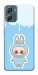 Чехол Labubu blue для Motorola Moto G06