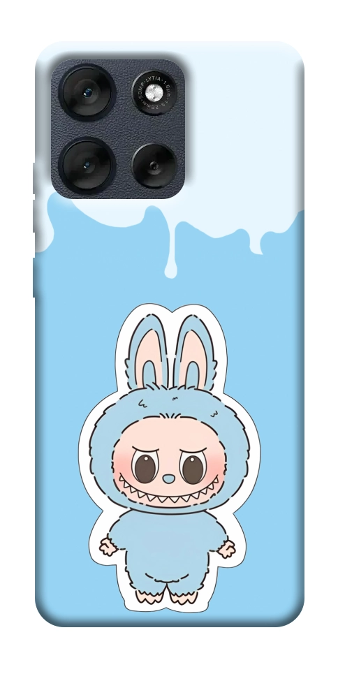 Чехол Labubu blue для Motorola Moto G56 5G