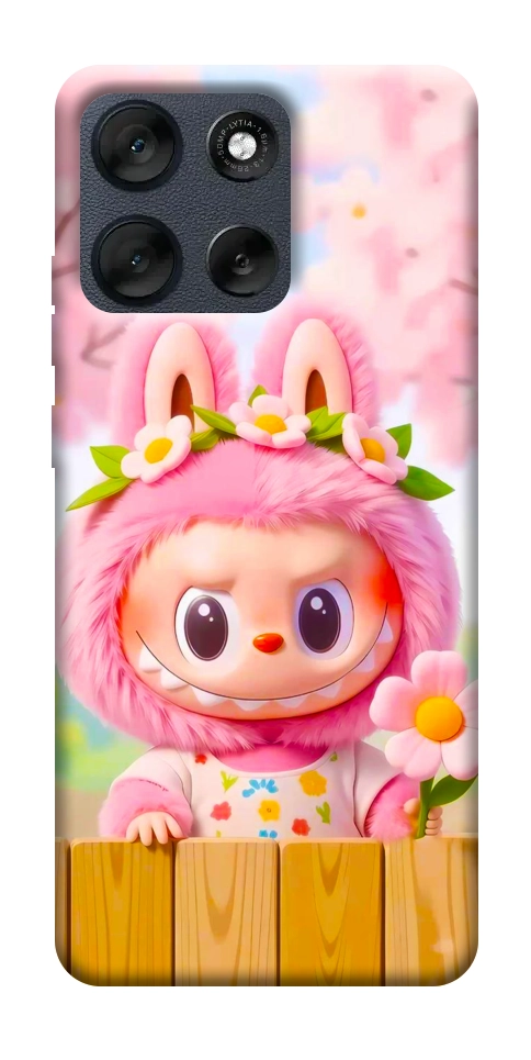Чехол Labubu flower для Motorola Moto G56 5G