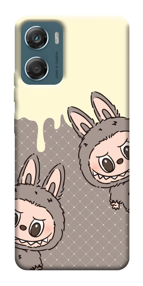 Чехол Labubu twins для Motorola Moto G06
