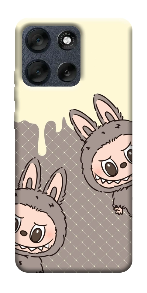 Чехол Labubu twins для Motorola Moto G56 5G