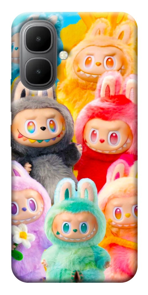 Чехол Rainbow labubu для Infinix Smart 10