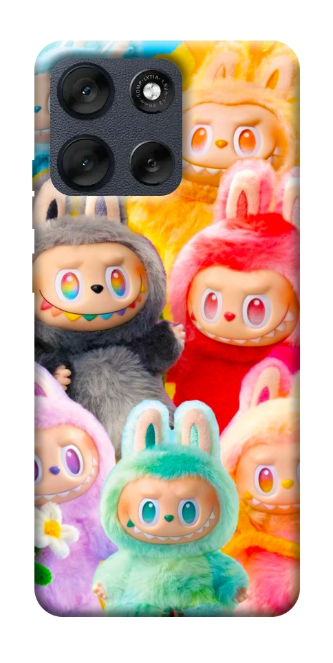 Чехол Rainbow labubu для Motorola Moto G56 5G