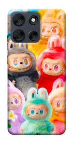 Чехол Rainbow labubu для Motorola Moto G56 5G