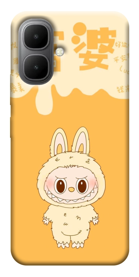 Чехол Yellow labubu для Infinix Smart 10