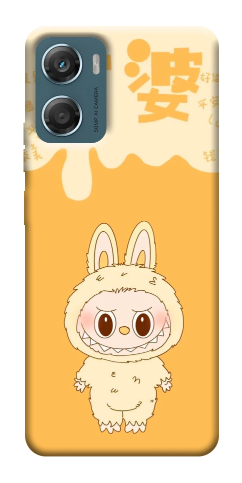 Чехол Yellow labubu для Motorola Moto G06