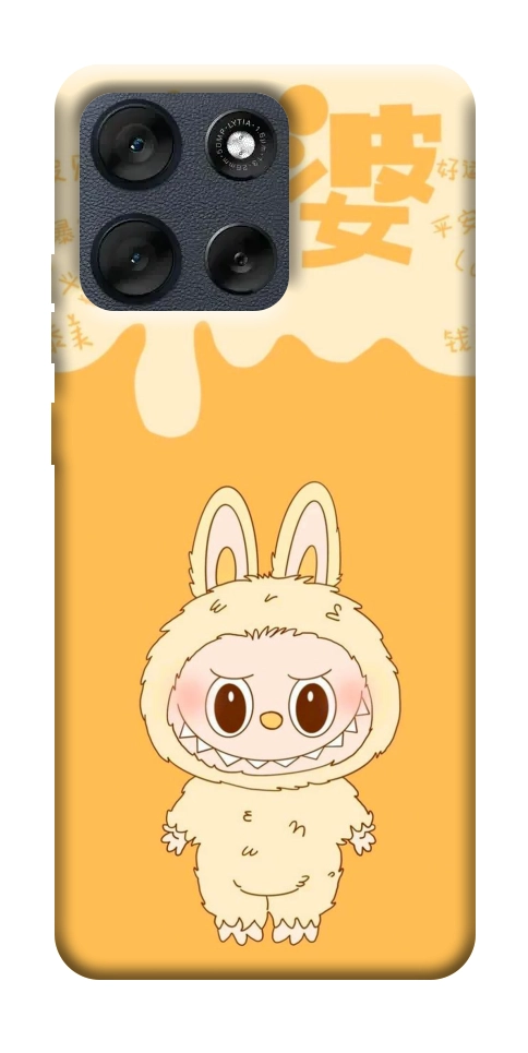 Чехол Yellow labubu для Motorola Moto G56 5G