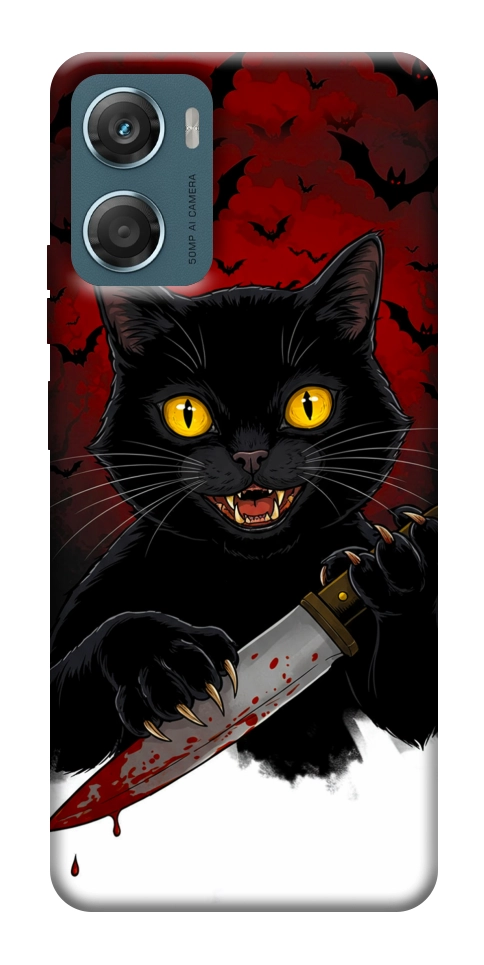 Чехол Horror lucky cat для Motorola Moto G06