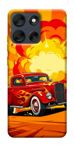 Чехол Retro comics car для Motorola Moto G56 5G
