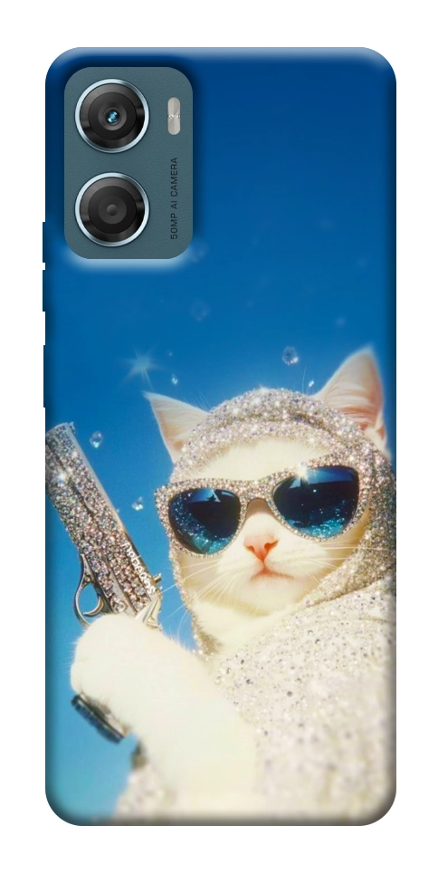 Чехол Diamond kitty для Motorola Moto G06