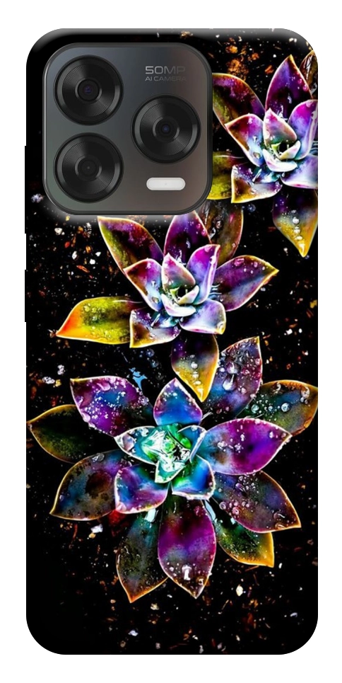 Чохол Flowers on black для ZTE Nubia V70 Design