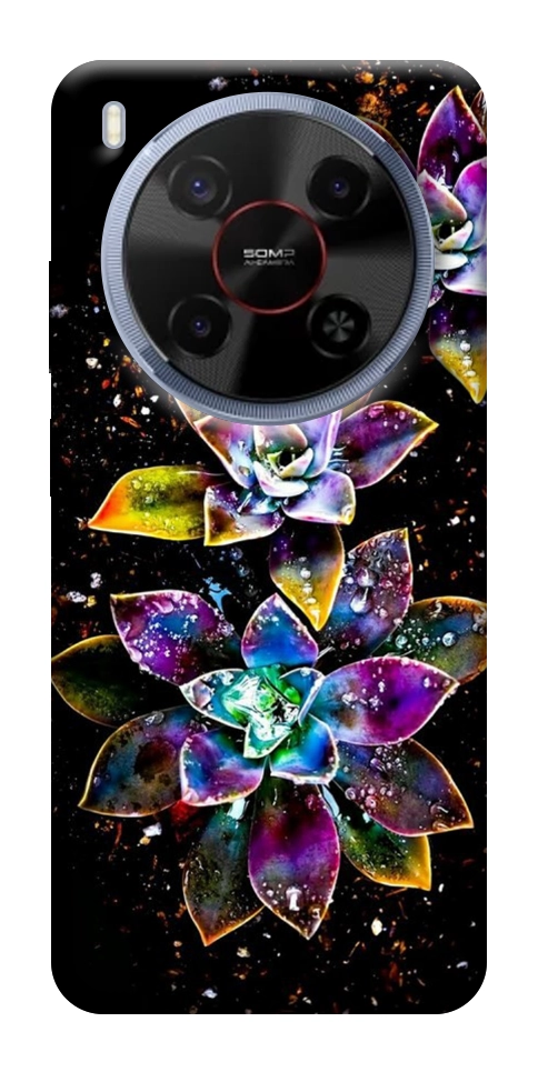 Чохол Flowers on black для ZTE Nubia V70 Max