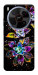 Чохол Flowers on black для ZTE Nubia V70 Max