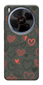 Чехол Милые сердца для ZTE Nubia V70 Max