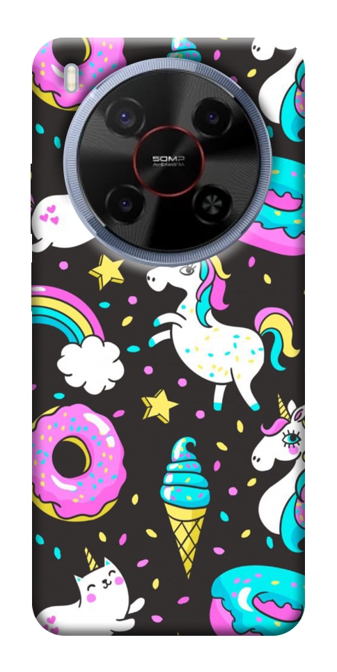Чехол Паттерн единороги для ZTE Nubia V70 Max
