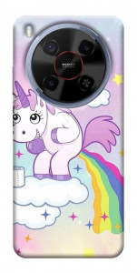 Чехол Единорог с радугой для ZTE Nubia V70 Max